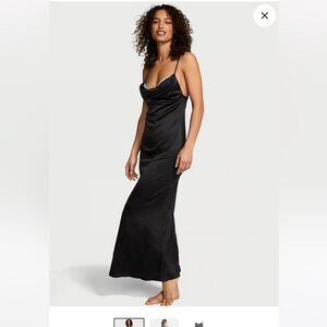 VERY SEXY
Satin Sparkle Draped Maxi Slip